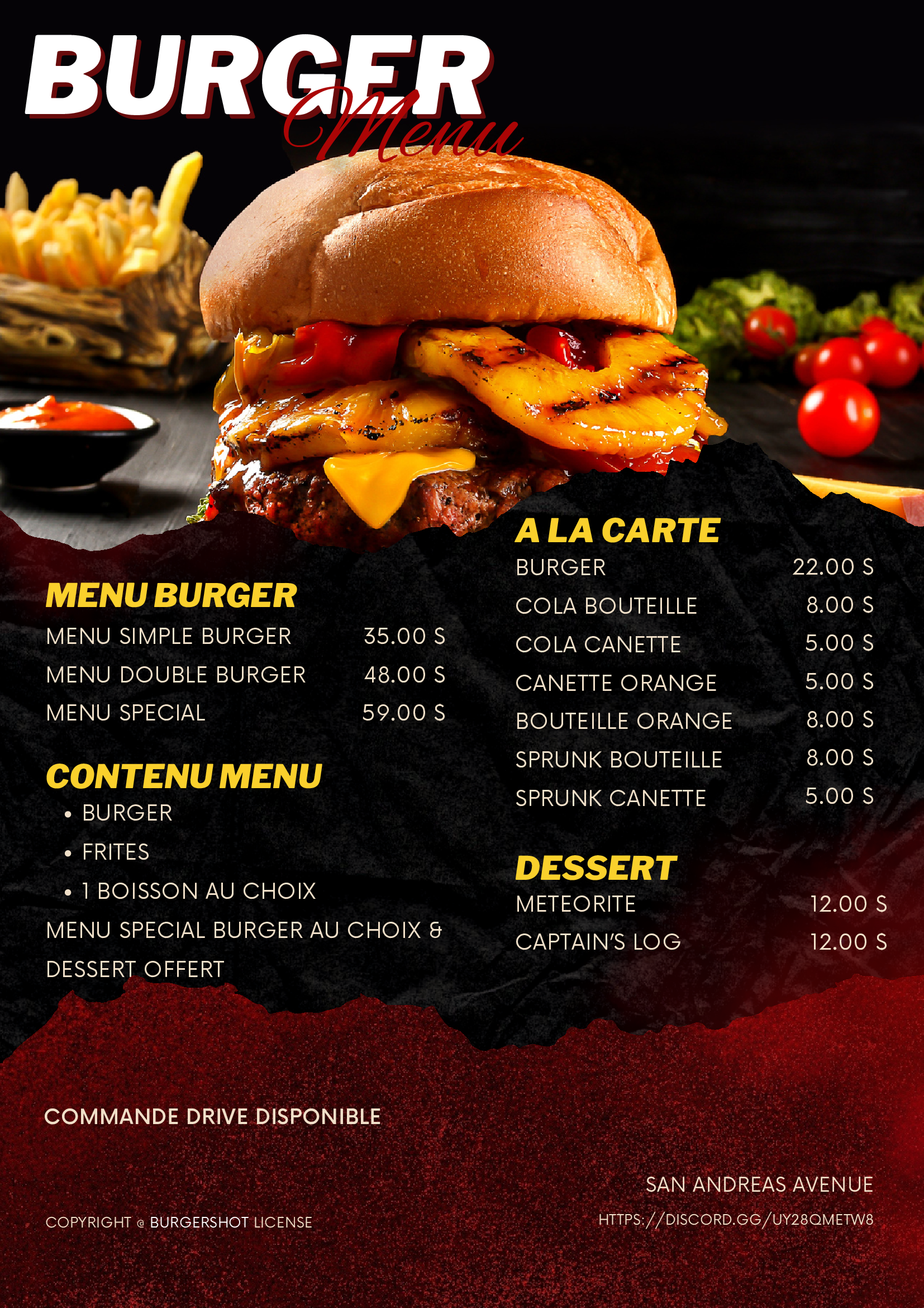 Affiche BurgerShot